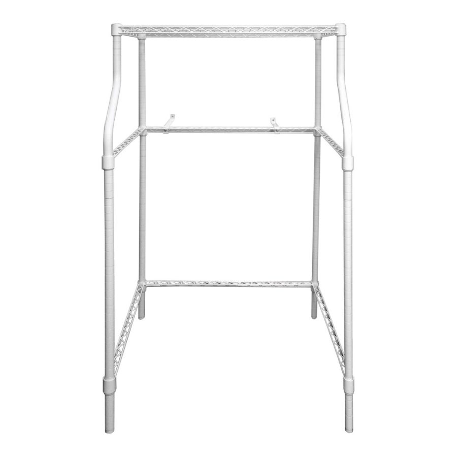 MAGIC CHEF MCSLS12W TELESCOPING APPLIANCE DOLLY, Opening For Washer And A Shelf For The Dryer; Powder Coated White; 265 Pounds Maximum Weight Load