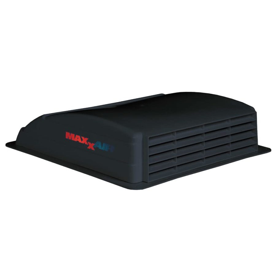 MAXXAIR 00-03750 Mini Air Vent, Non-Powered, 10.5 INCH Internal Opening with Manual Closing Baffle, Black