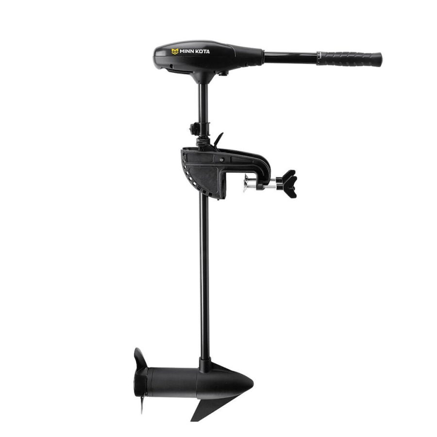 MINN KOTA 1352156M ENDURA MAX 55, Freshwater; Hand Steer; Variable Speed Forward and Reverse; 55 Pound Of Thrust; 42 Inch Shaft Length; Transom Mount; 12 Volts; 50 Amp; With Battery Meter/ Digital Maximizer/ Mounting Hardware; Black