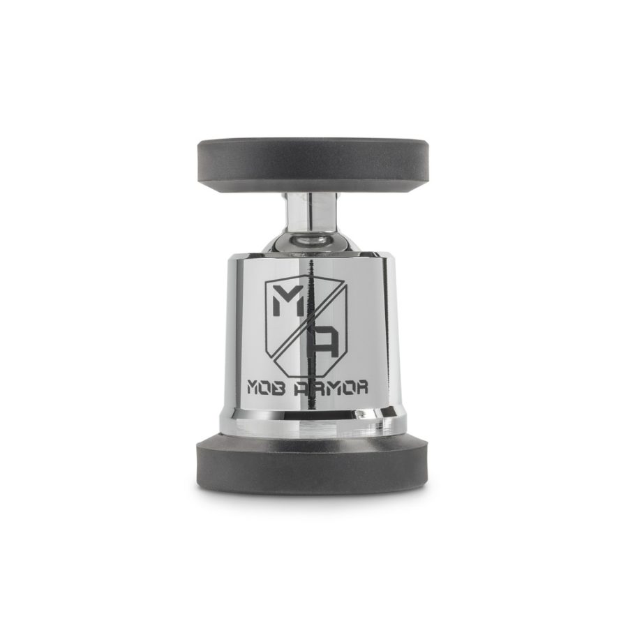 MOB ARMOR MOBN-MX-CHR MOBNETIC MAXX - CHROME, Magnetic Adjustable Up To 25 Degrees Tilt And 360 Degrees Rotating; 90 Pound Capacity Magnetic Mount; Chrome; Billet Aluminum