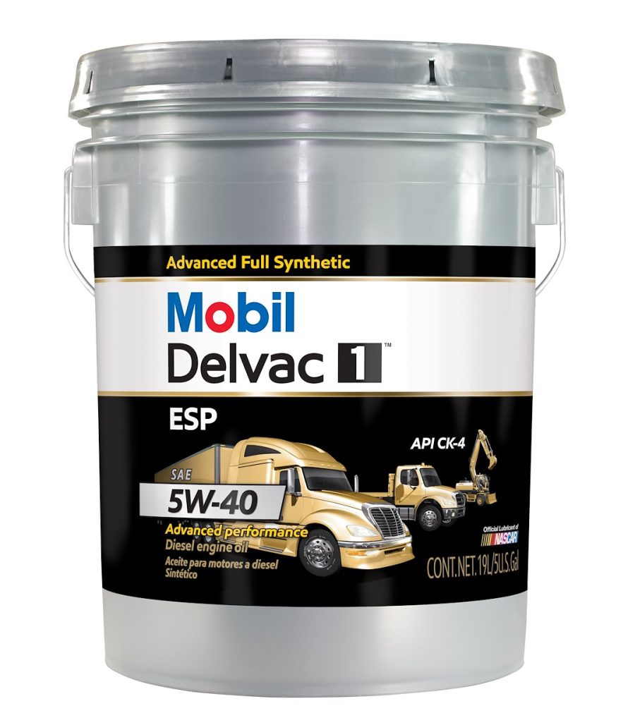 MOBIL 122265 DELVAC 1 ESP 5W40 5 GAL, SAE 5W-40; Synthetic; 5 Gallon Pail; Single