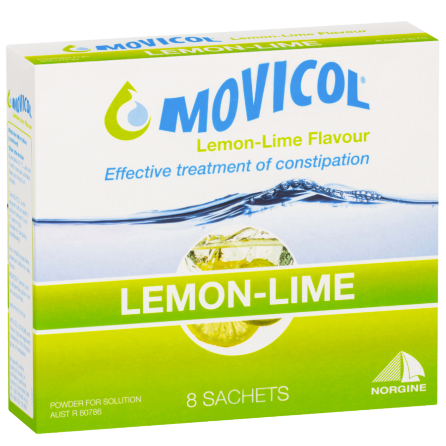 MOVICOL Constipation Relief Powder 8 Sachets - Lemon Lime Flavour