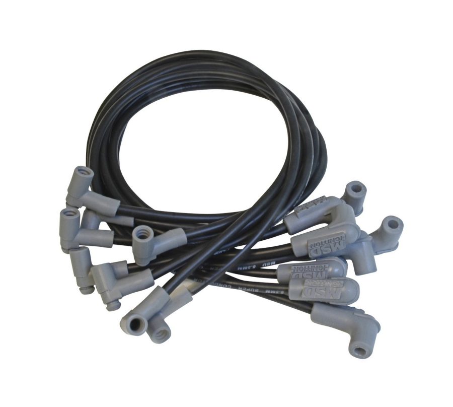 MSD 35603 Wire Set, SC Blk, BB Chevy for use with HEI Tower Cap