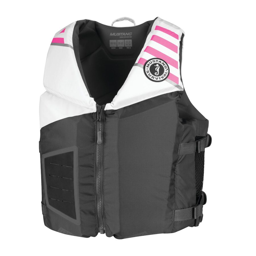 MUSTANG MV3600-272-0 LIFEVEST REV YOUNG ADULT GREY/WHITE, Buoyancy AID Life Vest; Adult; Fits Chest Sizes 28 Inch To 32 Inch/ For Body Weight 88 To 110 Pounds; Harmonized U S Coast Guard And Transport Canada Approved; 13.5 Pound Buoyancy; Foam