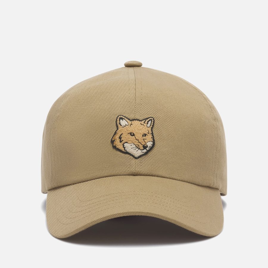 Maison Kitsuné Bold Fox Head Cotton-Twill Cap