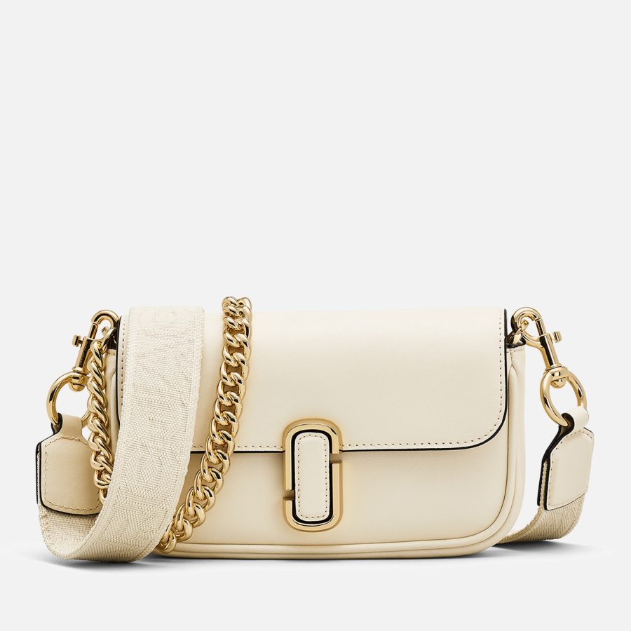 Marc Jacobs The Mini J Marc Coated Leather Shoulder Bag