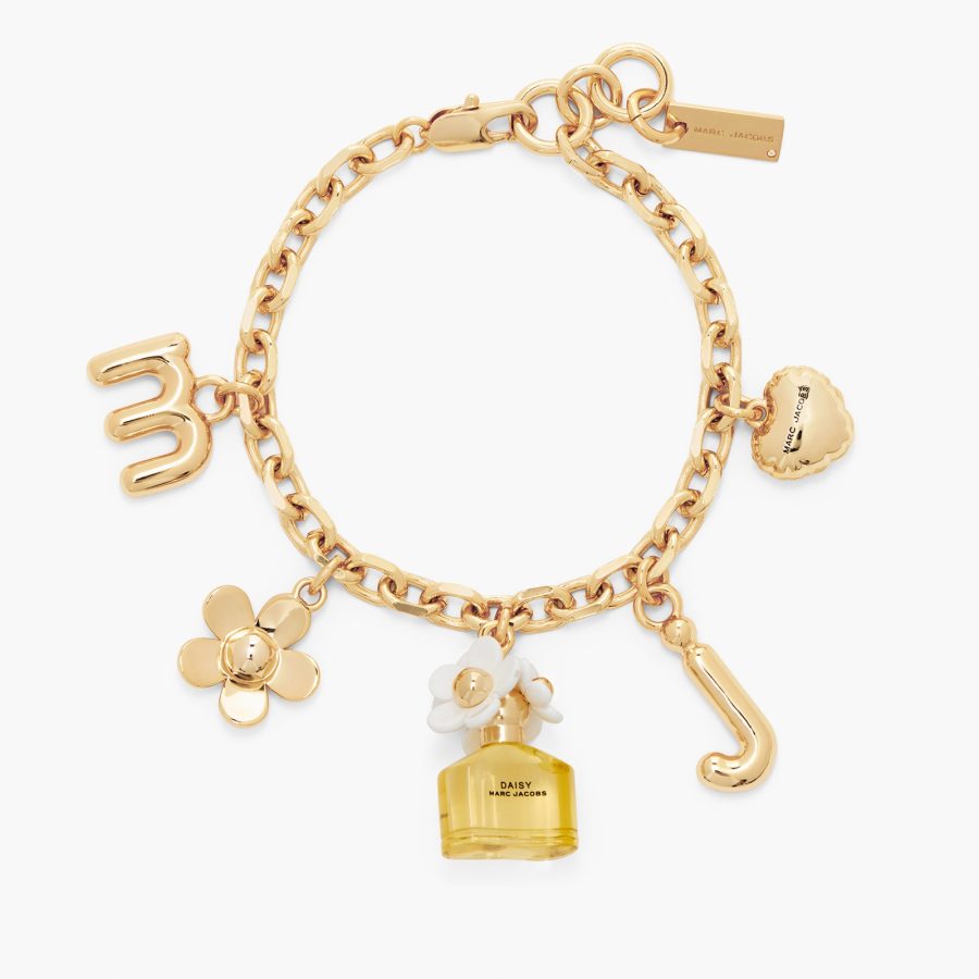 Marc Jacobs Women's Daisy Charm Bracelet - Gold/Yellow