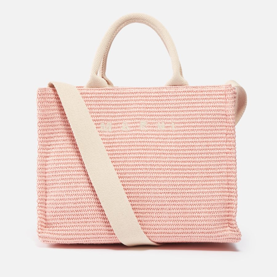 Marni Basket Small Raffia Tote Bag