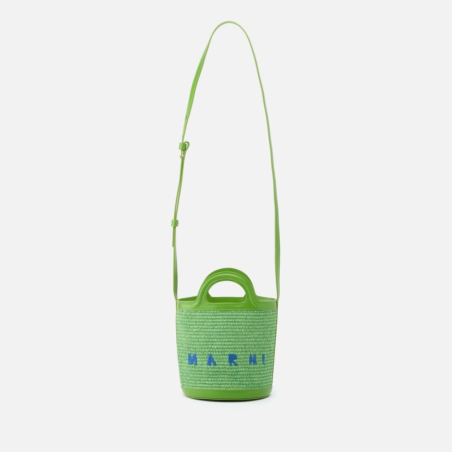 Marni Tropicalia Woven Mini Bucket Bag