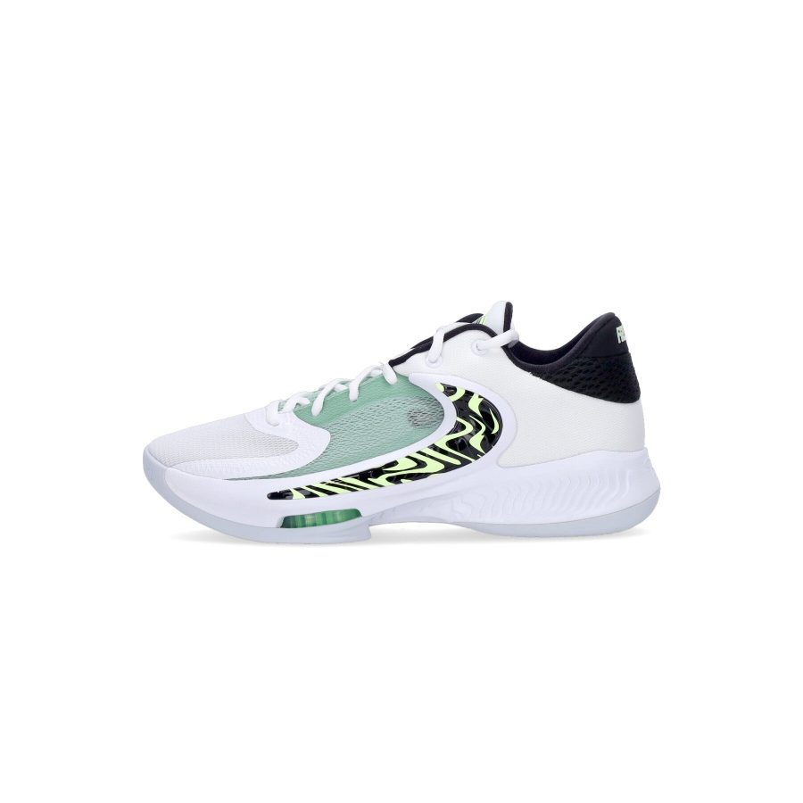 Men's Basketball Shoe Zoom Freak 4 "greek Coastline" White/white/black/barely Volt