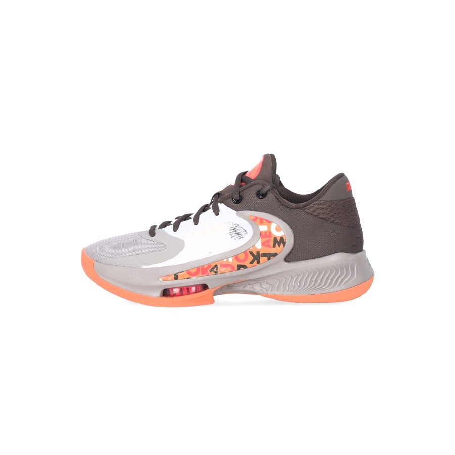 Men's Basketball Shoe Zoom Freak 4 "letter Bros" Ironstone/orange Trance/cobblestone/sail