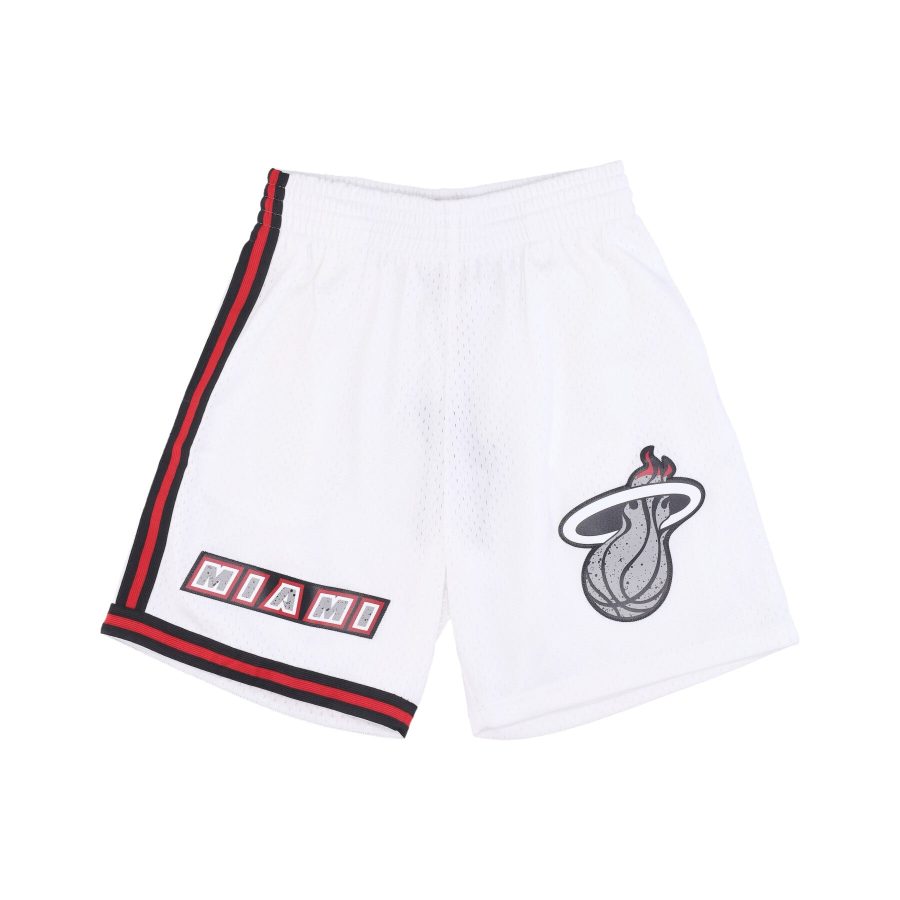 Men's Basketball Shorts Nba Cracked Cement Swingman Short 1996 Miahea White