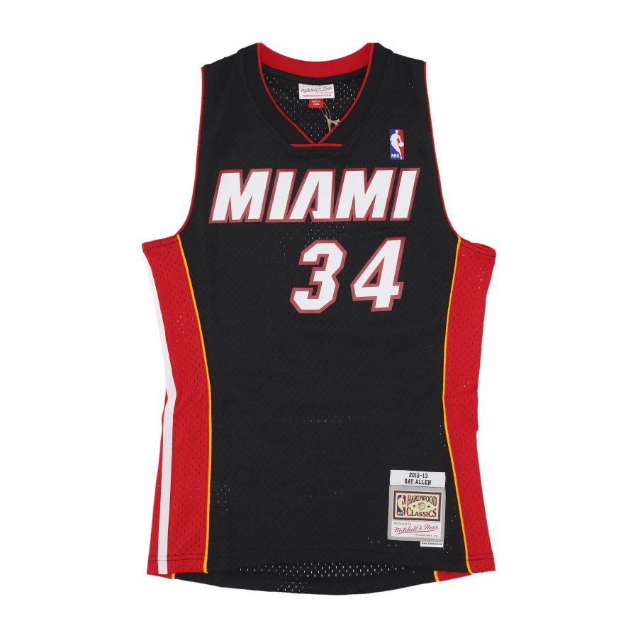 Men's Basketball Tank Top Nba Black Jersey 2012 No 34 Ray Allen Miahea Black