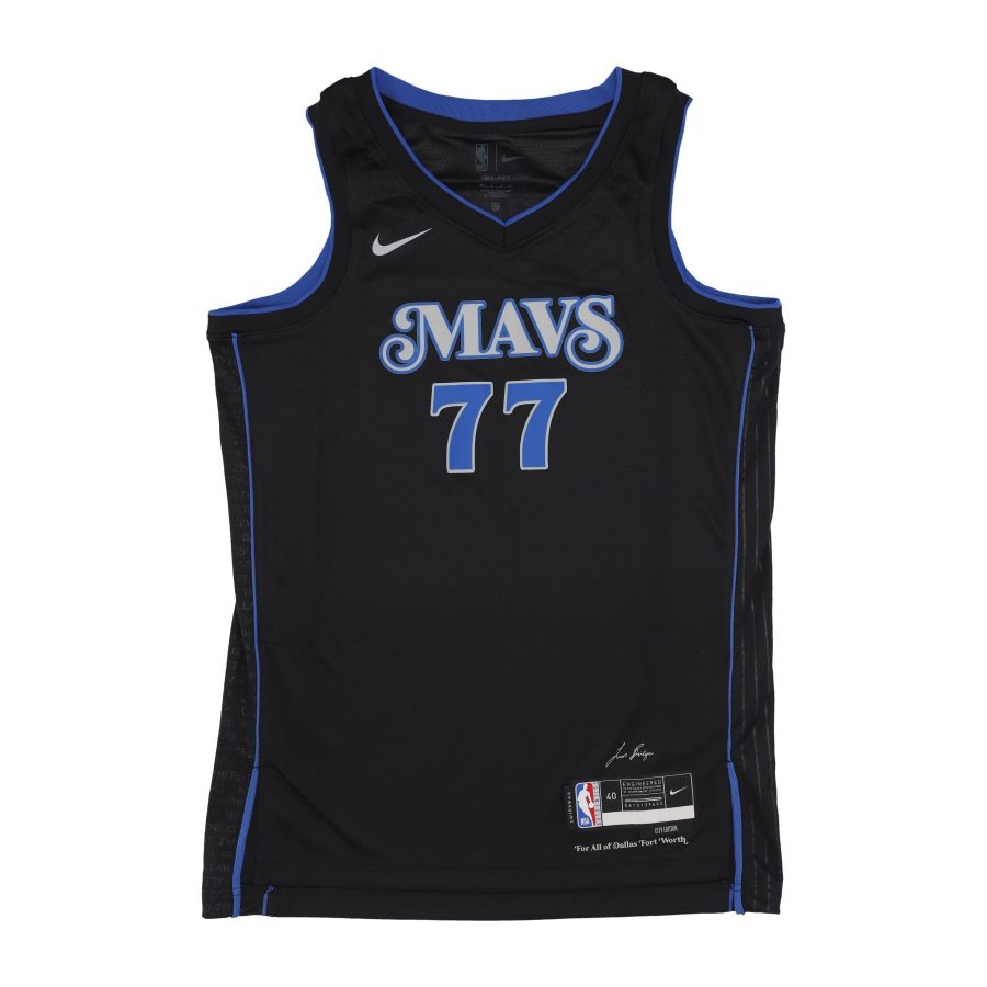 Men's Basketball Tank Top Nba City Edition 2023/24 Swingman Jersey No 77 Luka Doncic Dalmav Black