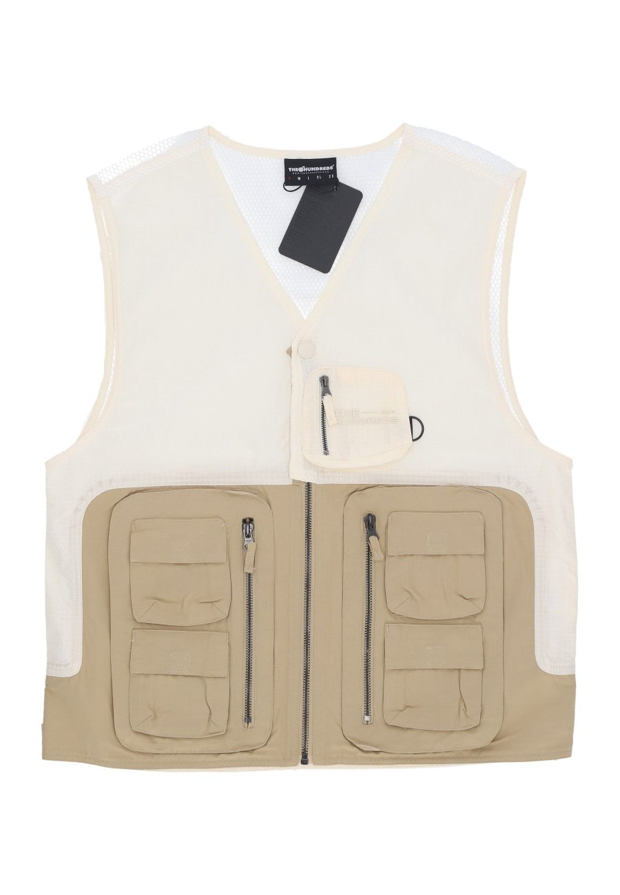 Men's Battalia Vest Off White Sleeveless