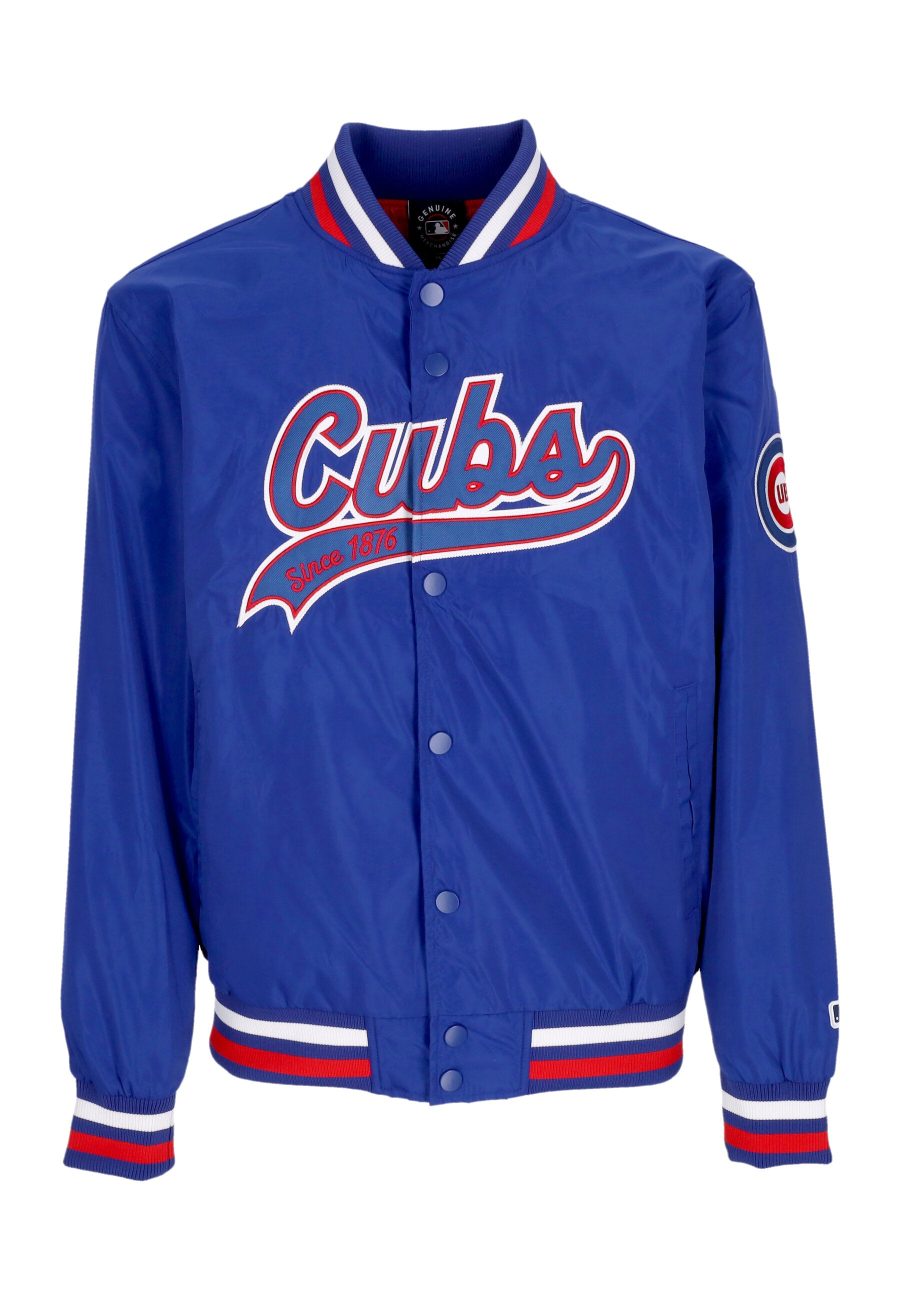 Men's Bomber Jacket Mlb Sateen Jacket Chicub Original Team Colors