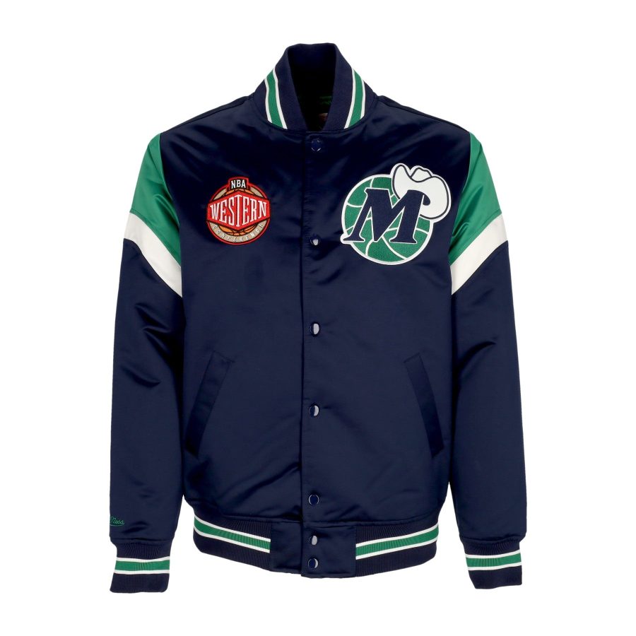 Men's Bomber Jacket NBA Heavyweight Satin Jacket Dalmav Original Team Colors