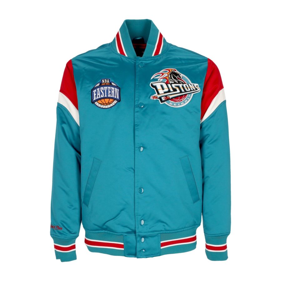 Men's Bomber Jacket NBA Heavyweight Satin Jacket Detpis Original Team Colors