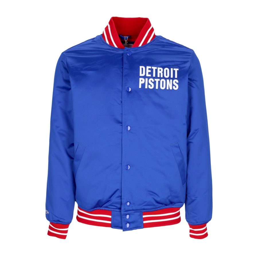 Men's Bomber Jacket NBA Heavyweight Satin Jacket Detpis Original Team Colors