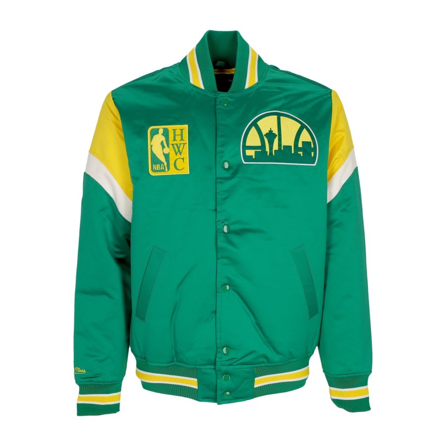 Men's Bomber Jacket NBA Heavyweight Satin Jacket Seasup