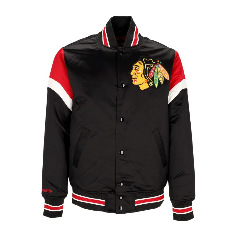 Men's Bomber Jacket NHL Heavyweight Satin Jacket Chibla Original Team Colors