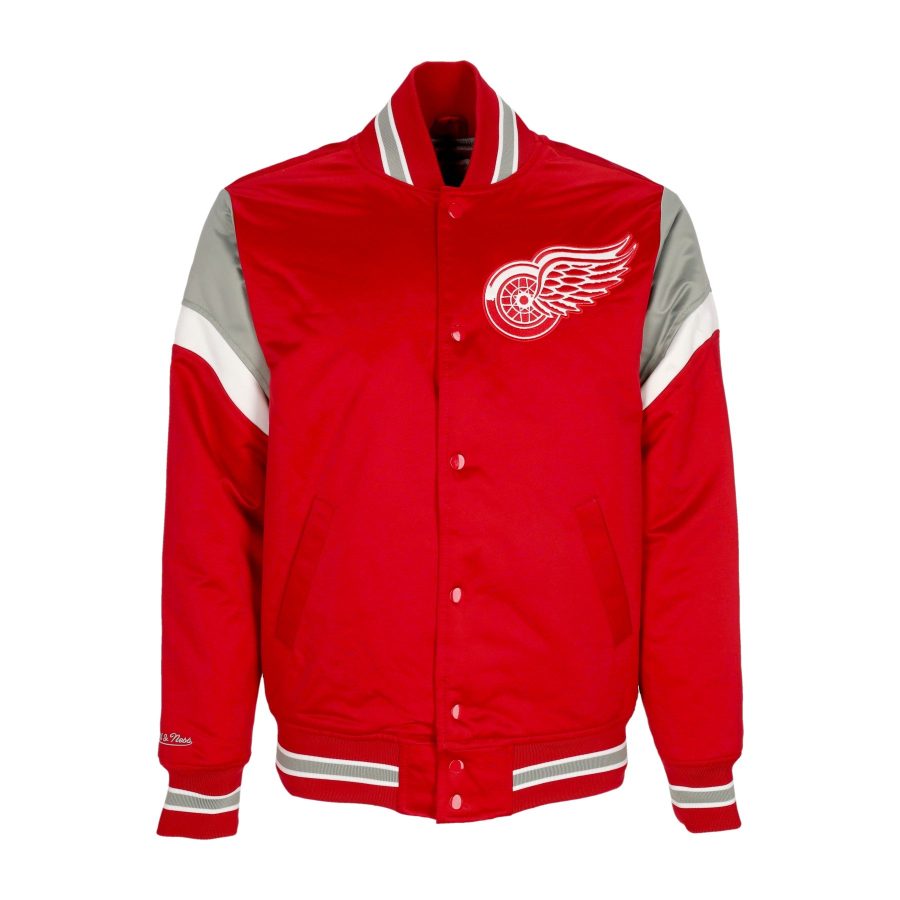 Men's Bomber Jacket NHL Heavyweight Satin Jacket Detred Original Team Colors