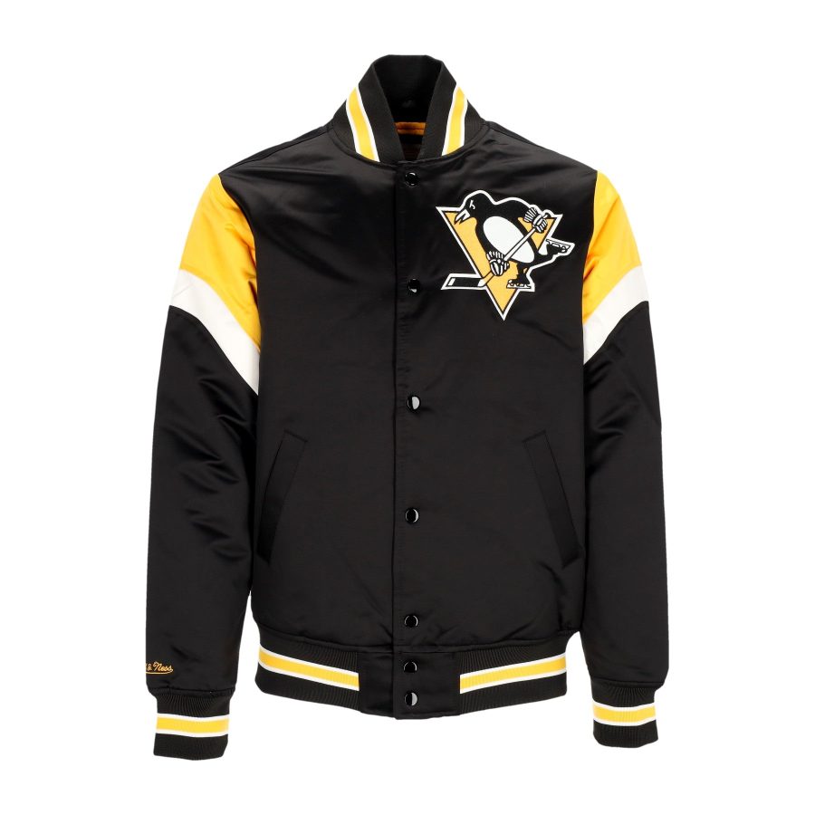 Men's Bomber Jacket NHL Heavyweight Satin Jacket Pitpen Original Team Colors