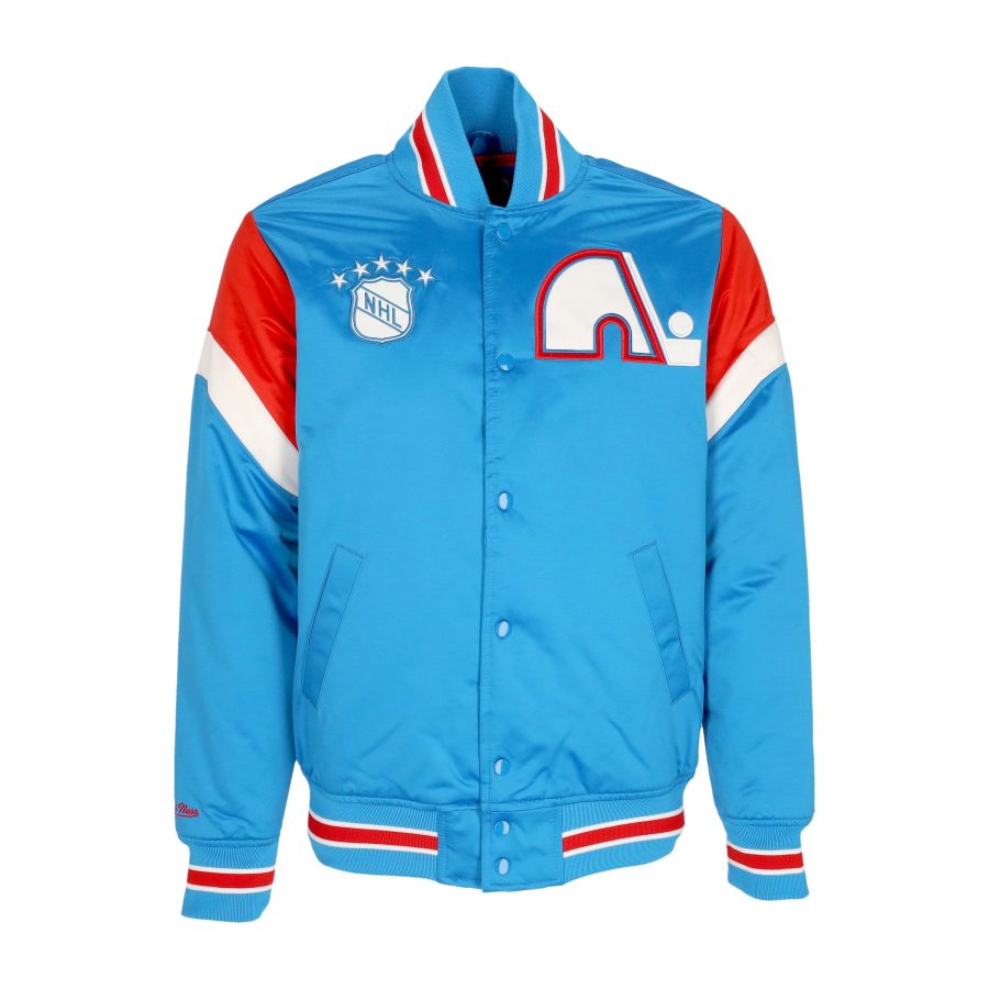 Men's Bomber Jacket NHL Heavyweight Satin Jacket Quenor Original Team Colors