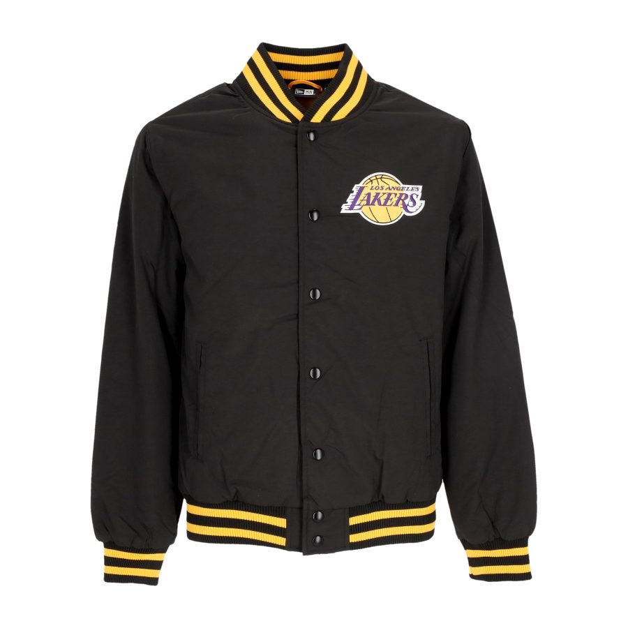 Men's Bomber Jacket Nba Script Bomber Jacket Loslak Black/authentic Gold