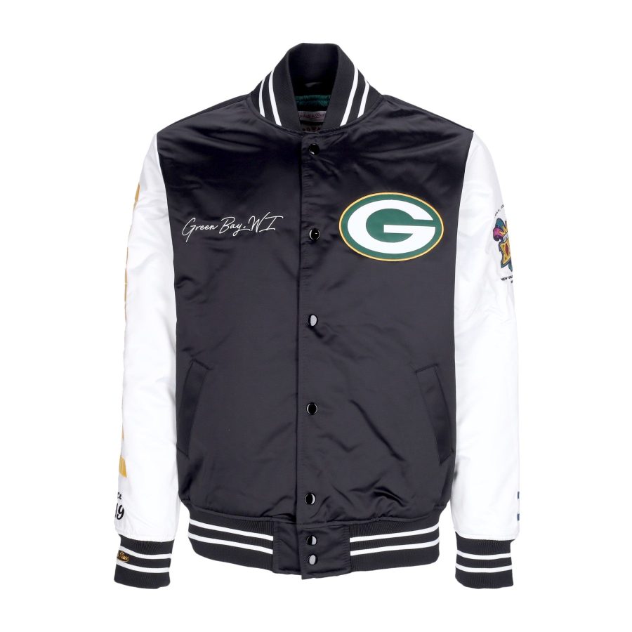 Men's Bomber Jacket Nfl Team Origins Varsity Satin Jacket Grepac