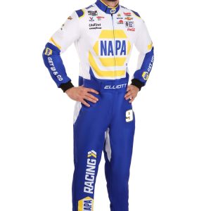 Men's Chase Elliott New NAPA Uniform NASCAR Costume