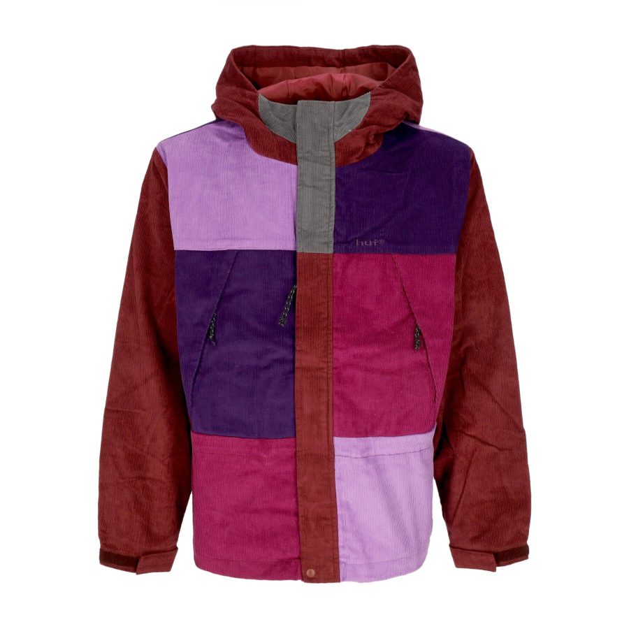 Men's Contrast Cord Mountain Jacket Berry