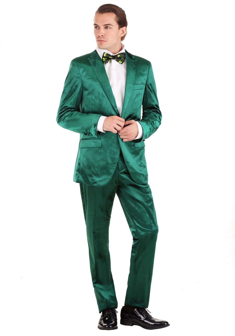 Men's Green Leprechaun Suit Costume