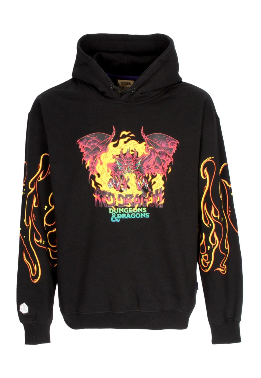 Men's Hoodie Red Dragon Hoodie X Dungeons& Dragons Black