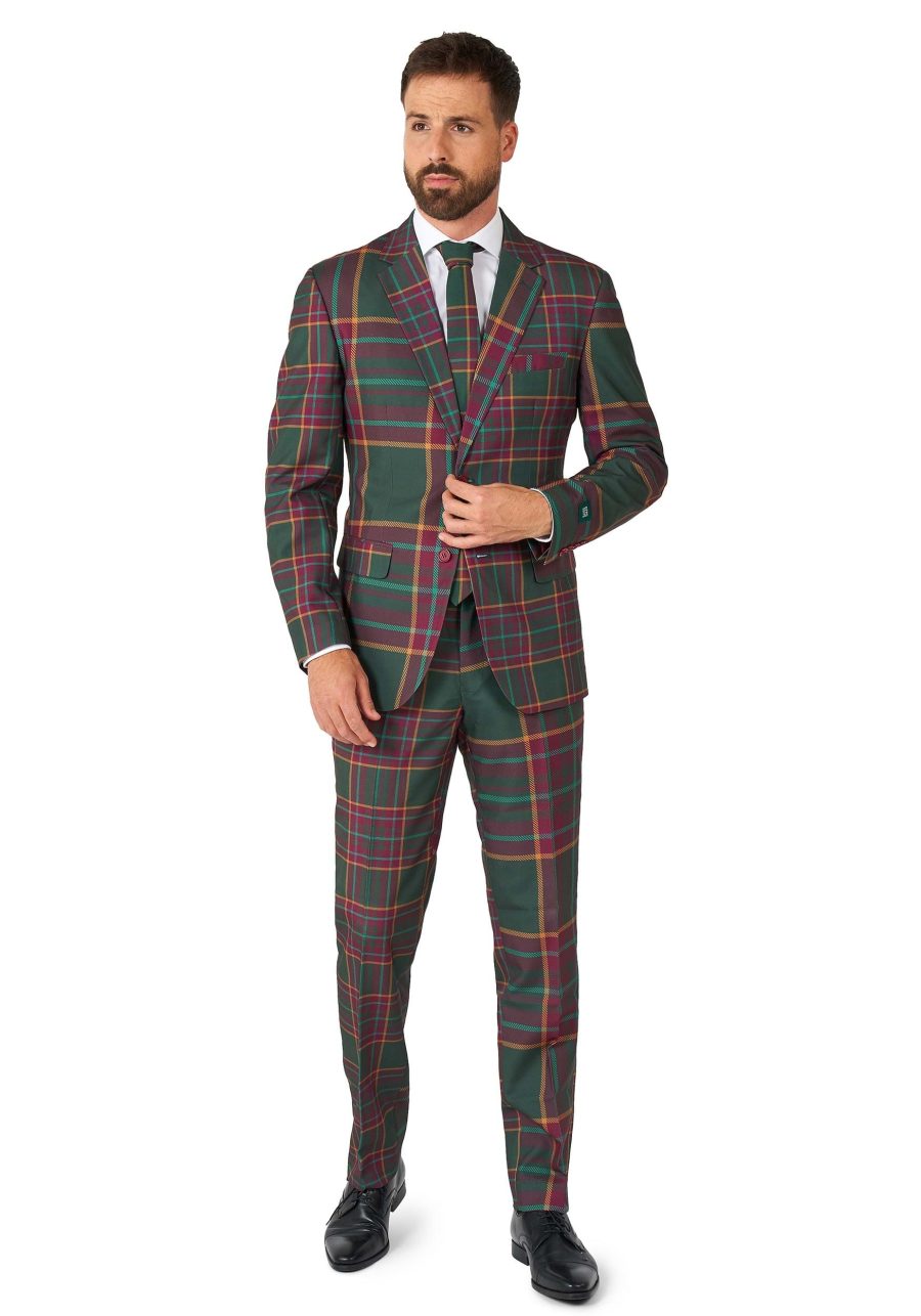 Mens Opposuits Mixed Tartan Suit