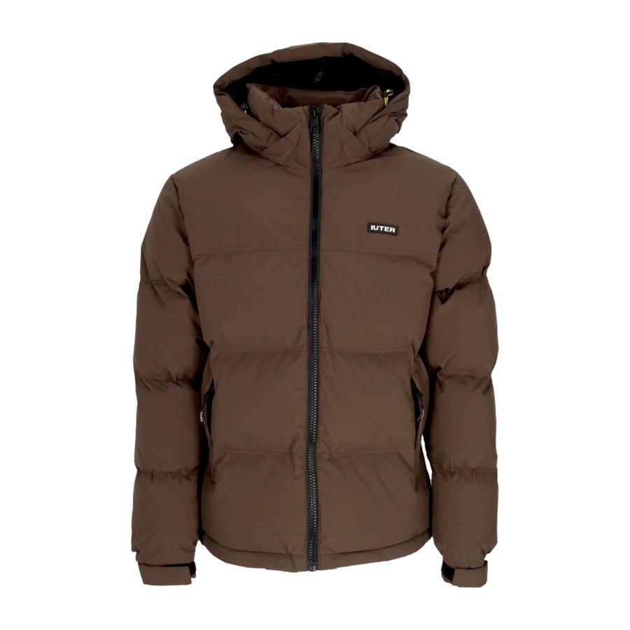 Men's Puff Jacket Brown Down Jacket