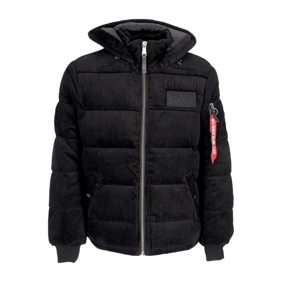 Men's Puffer Cord Jacket Black