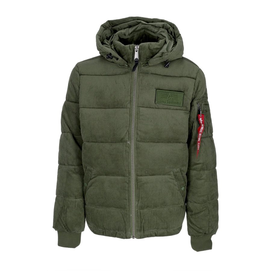 Men's Puffer Cord Jacket Sage Green