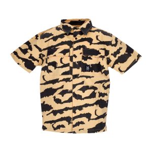 Men's Short Sleeve Shirt Retrofuture Shirt Peach Camo