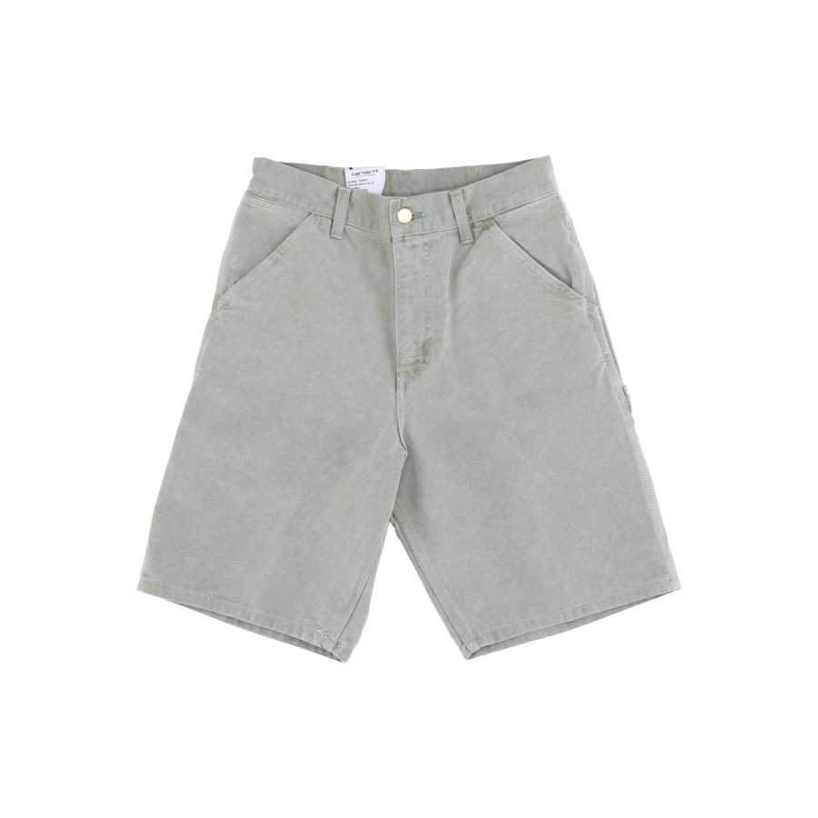 Men's Single Knee Short Pale Spearmint Faded