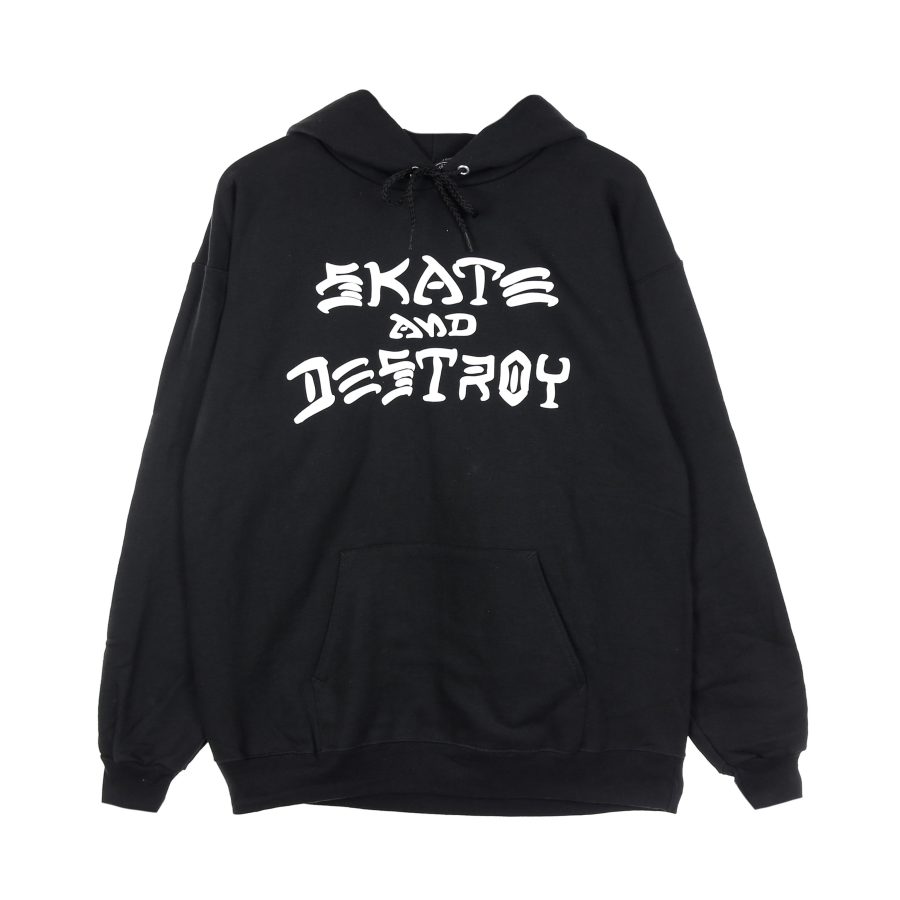 Men's Skate & Destroy Hoodie Black/white