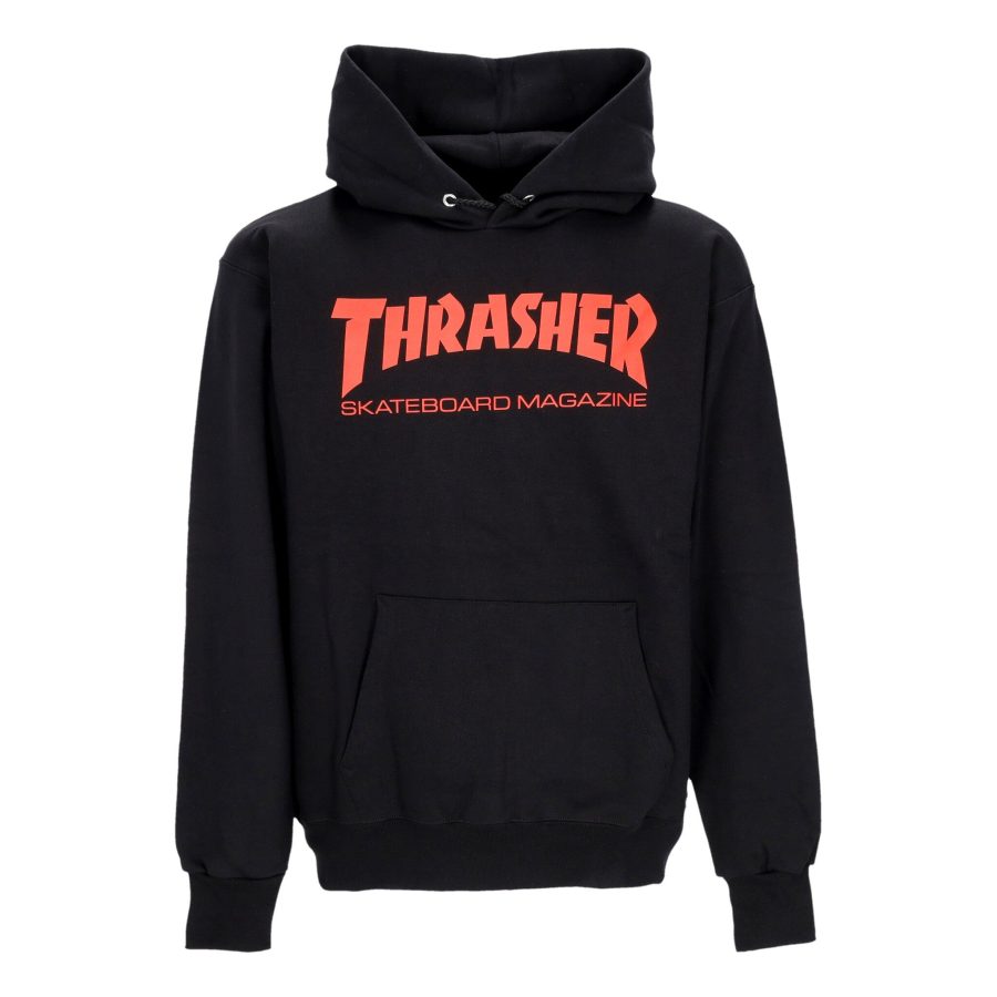 Men's Skatemag Hood Sweatshirt Black/red