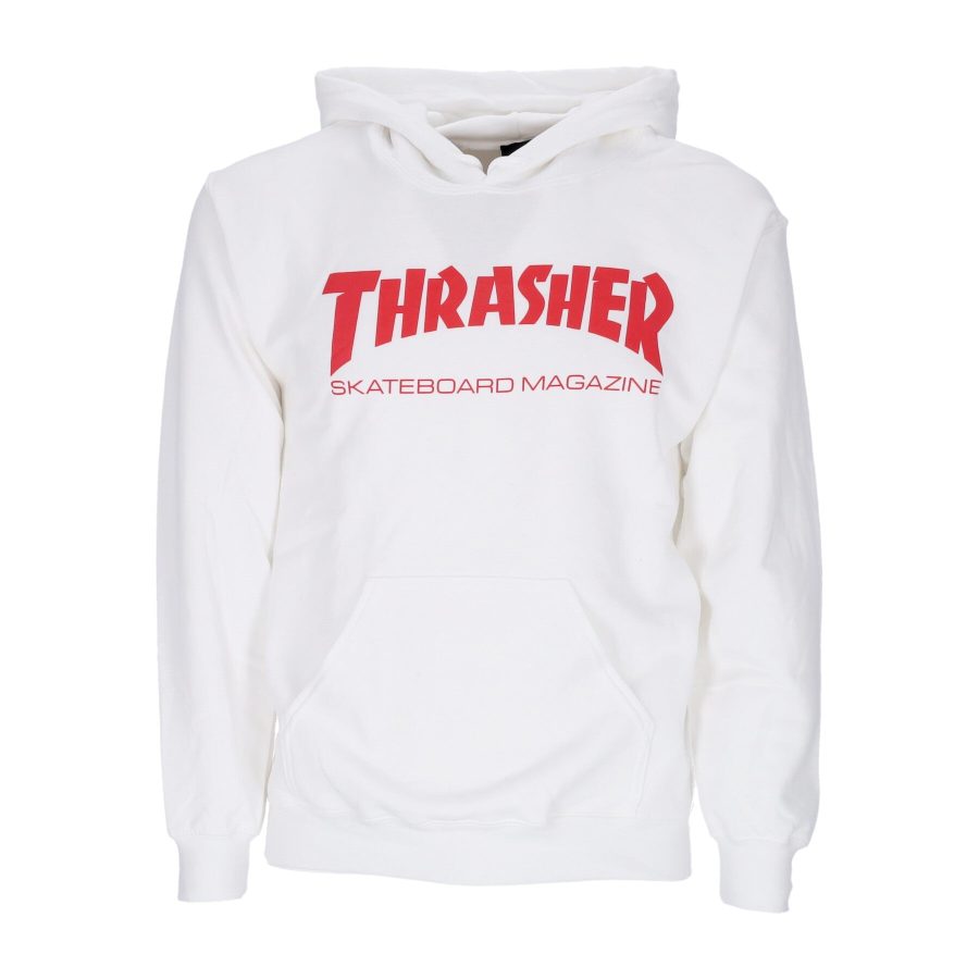 Men's Skatemag Hood White/red