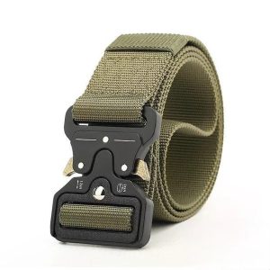 Men's Tactical Belt Heavy Duty Adjustable Military Webbing Belt