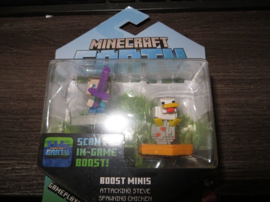 Minecraft Earth Boost Minis Attacking Steve and Spawning Chicken