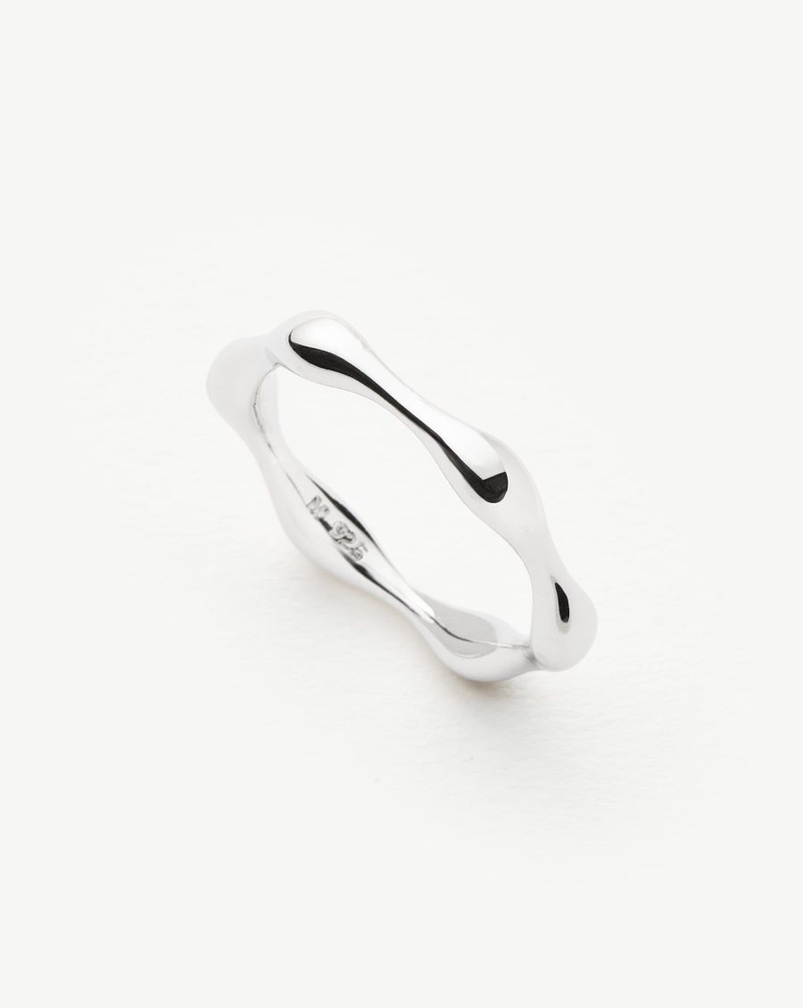 Molten Stacking Ring | Sterling Silver