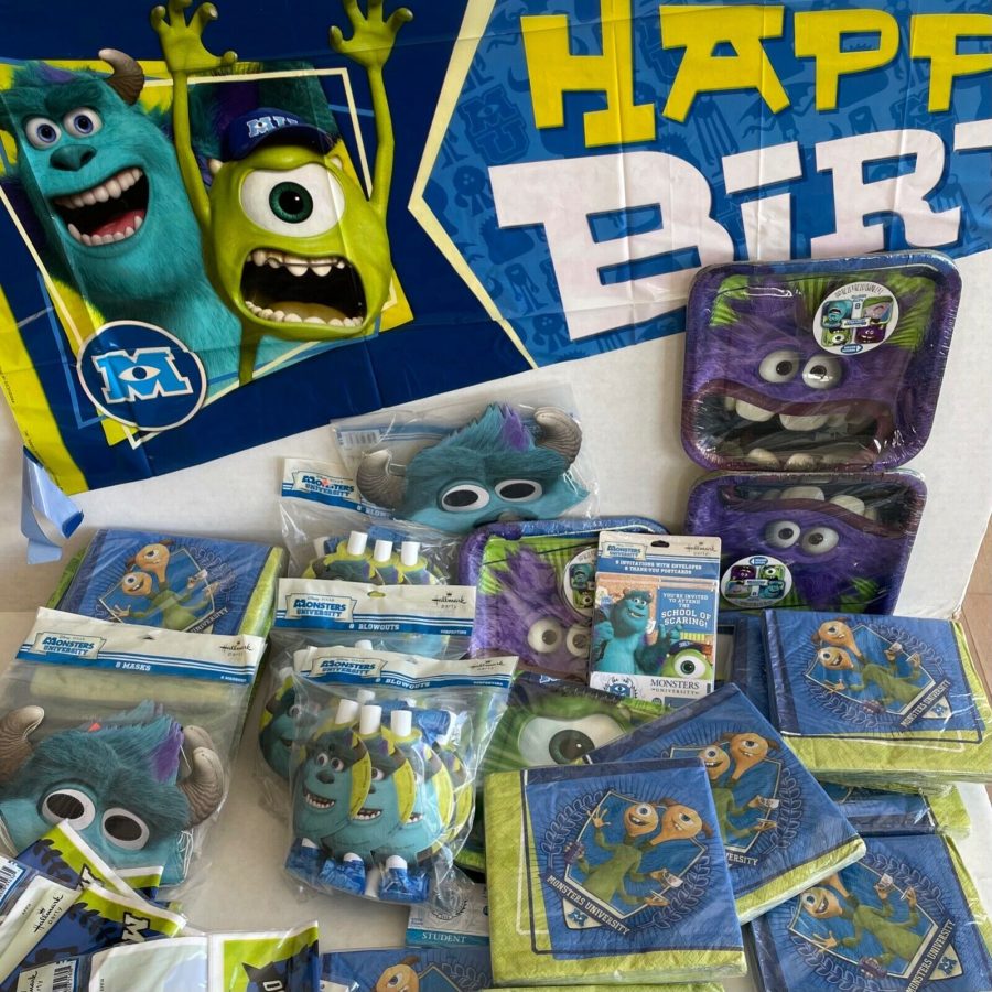 Monsters University Inc Birthday Party Accessories Plates Invites Banners Bags