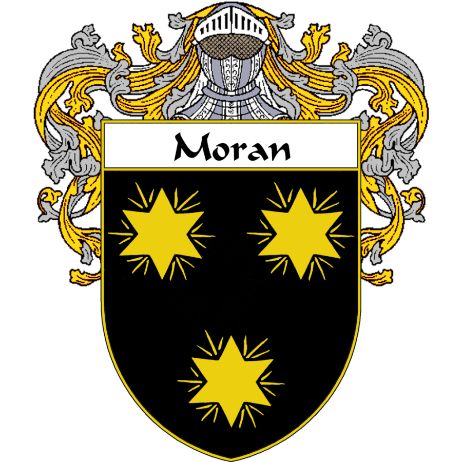 Moran Family Crest / Coat of Arms JPG and PDF - Instant Download