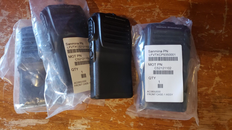 NEW OEM LOT of 2 Motorola Vertex Standard handheld Radio Front Case # CS2121102