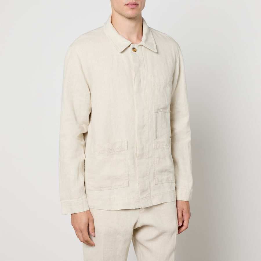 NN.07 Olav Linen Overshirt - S